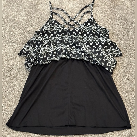 Speechless L Black and White Halter Dress - Picture 8 of 11